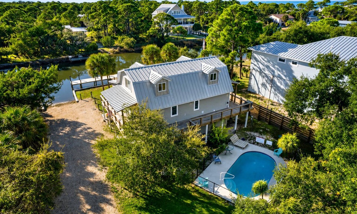 St. George Island House | Blues Dock Of The Bay- Canal Front, Pet Friendly, Private Pool, Hot Tub!
