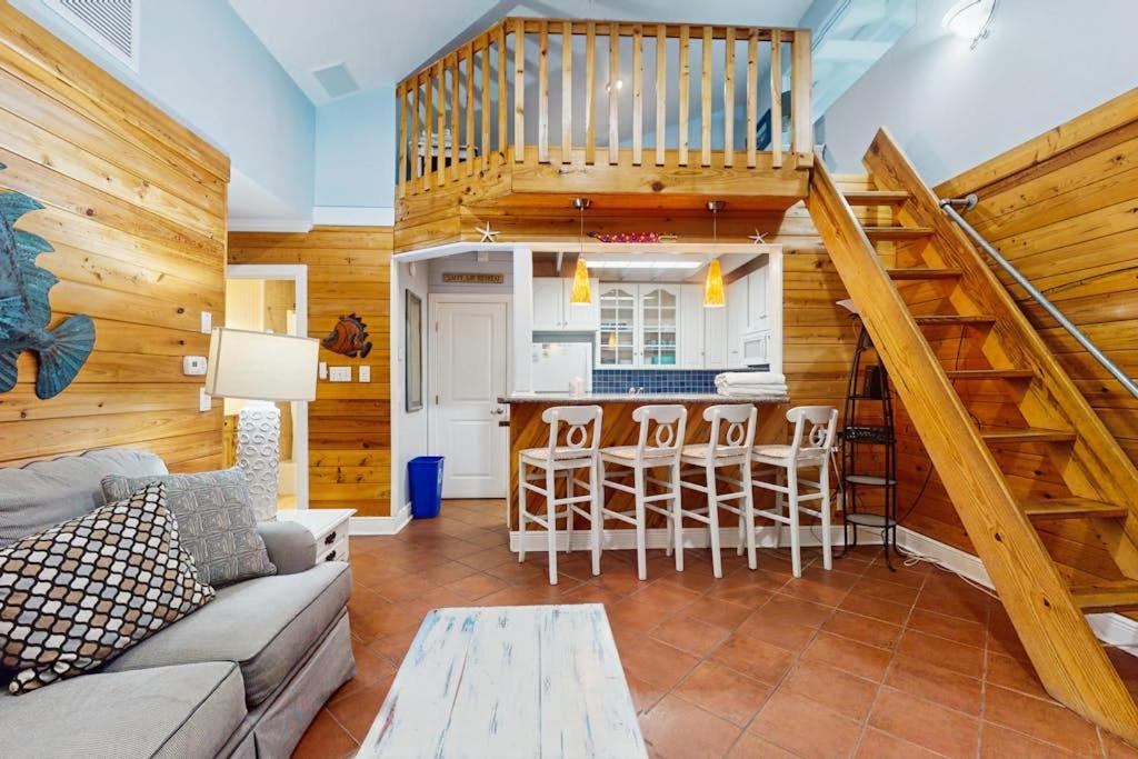 St. George Island House | Cozy coastal condo with loft shared pool and beach access