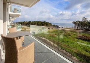 Vacation apartment with sea view, 2 bedrooms, sauna and balcony in Ostseebad Binz