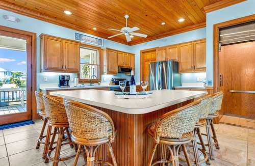 St. George Island House | Black Skimmer - Beach front, screened porch, elevator, and pet friendly!