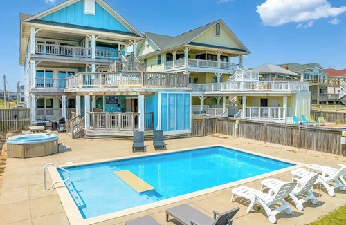 Kill Devil Hills House | Magnolia Cay | Oceanfront | Private Pool, Hot Tub, and Dog Friendly
