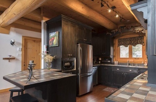 Sainte-Adele Ski Chalet | Prestigious chalet built exclusively using the Scandinavian log method. LONG TERM STAYS ONLY - 32 NIGHTS MINIMUM