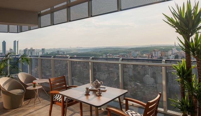 2+1 SHORT TERM RENTAL LUXURY IN MASLAK SARIYER AGAOGLU 1453 in Istanbul