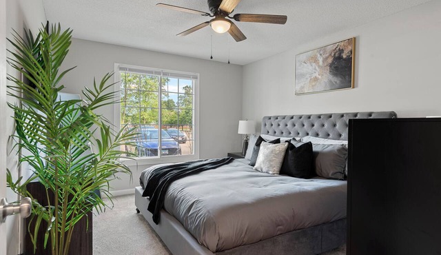 Modern King Suite | Private Patio | Near Hospitals in Springfield