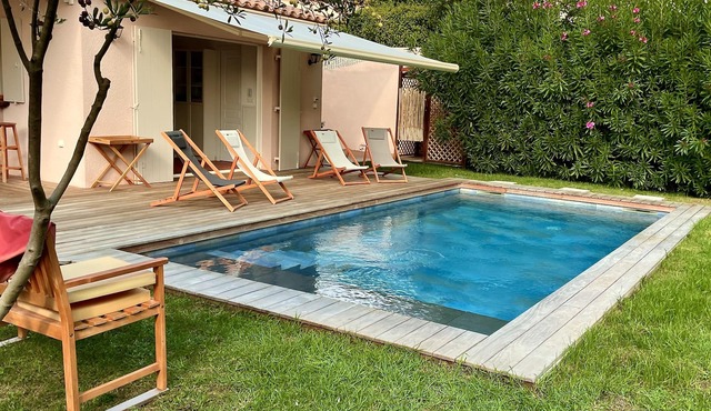 Oasis, greenery and swimming pool in the heart of Saint-Tropez in Saint-Tropez