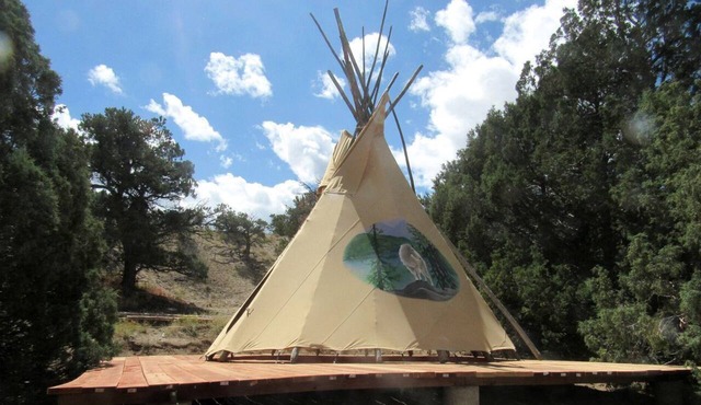 Pet Friendly Mountain Tipi for Glamping in Salida, Colorado in Salida