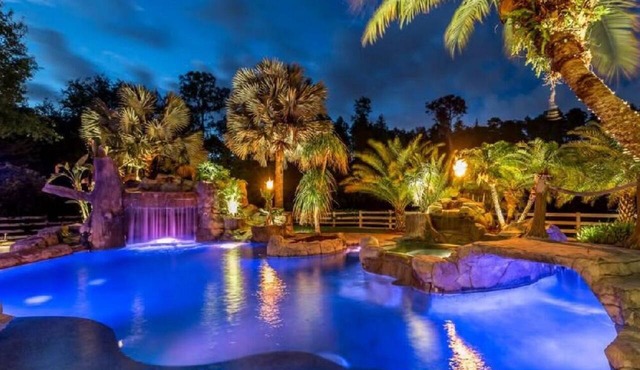 Private Resort-Style Pool w/Lazy River, Grotto & Hot Tub – Golfers & Pups Love! in Lutz