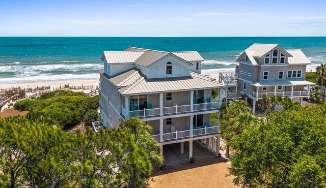 Salt Life: Expansive Beach Front Home, Private Pool, Pet Friendly