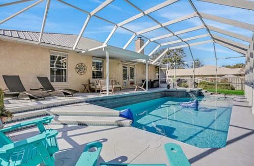 St. Augustine House | Dog-friendly, single-story home with private pool, lanai & great yard